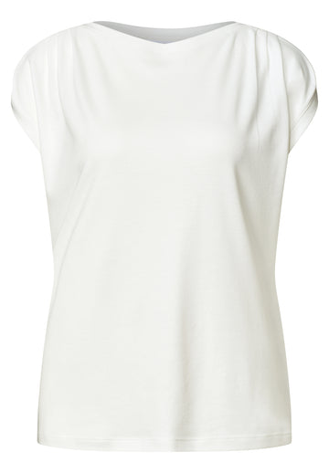 Dropped Shoulder Shirt mit Raffung