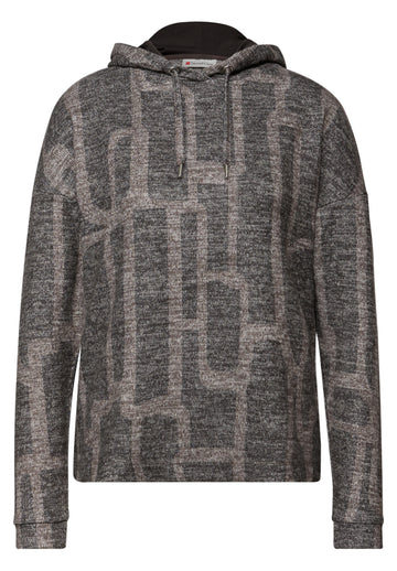 Gemusterter Hoodie Shirt