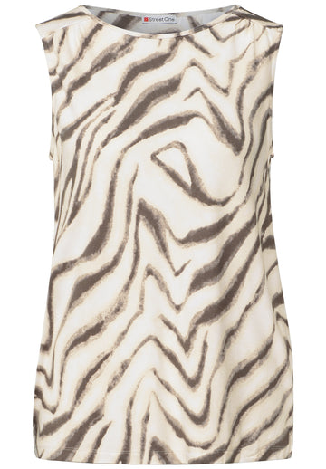 Gemustertes Basic Top