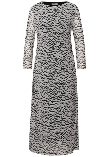 Gemustertes Mesh-Kleid