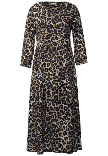Gemustertes Midi-Kleid
