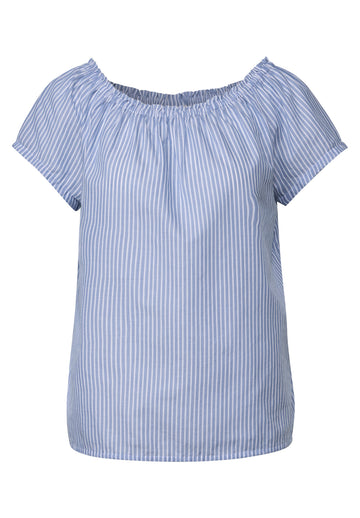 Gestreifte Baumwoll-Bluse