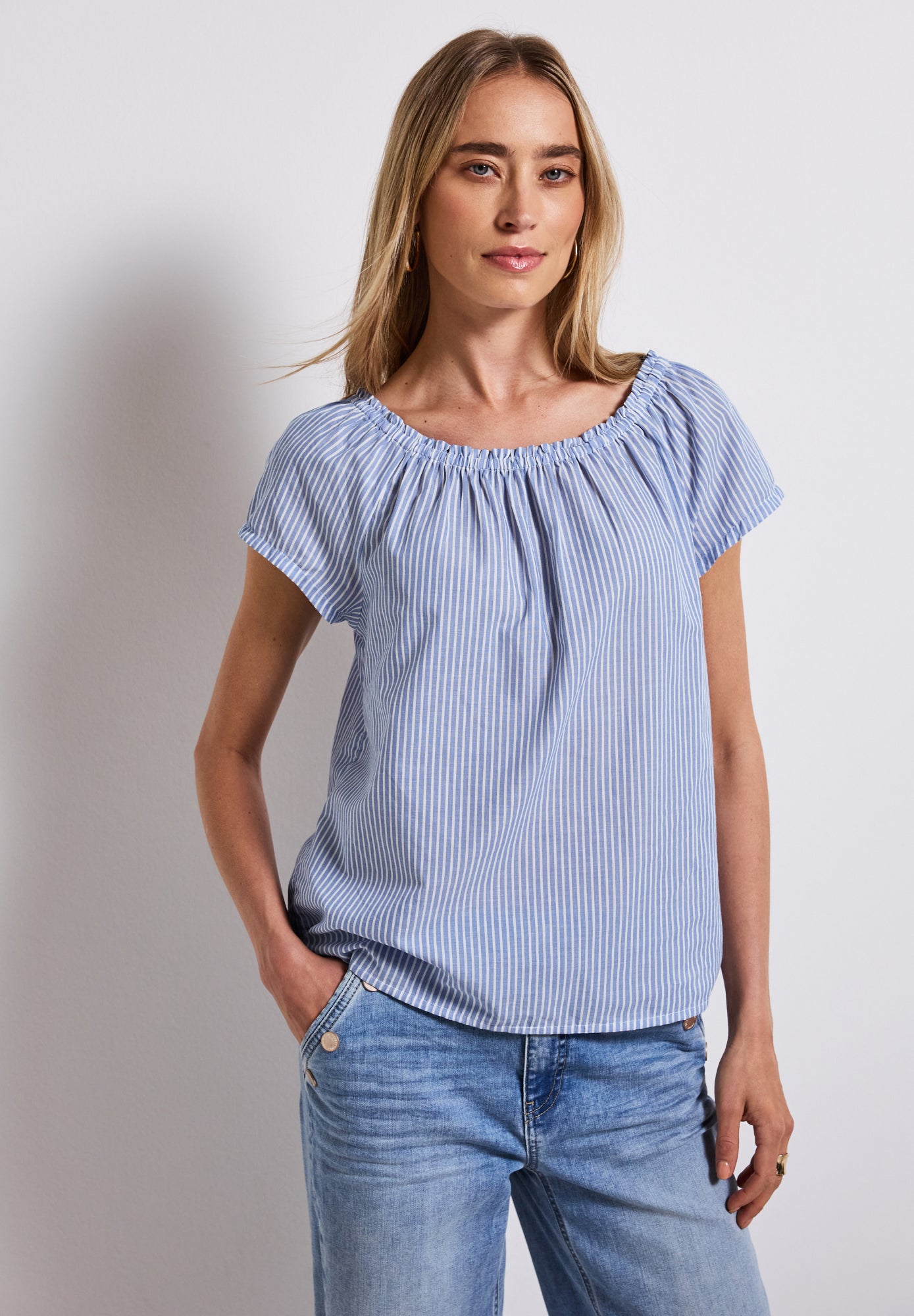 Street One Blusen  hellblau