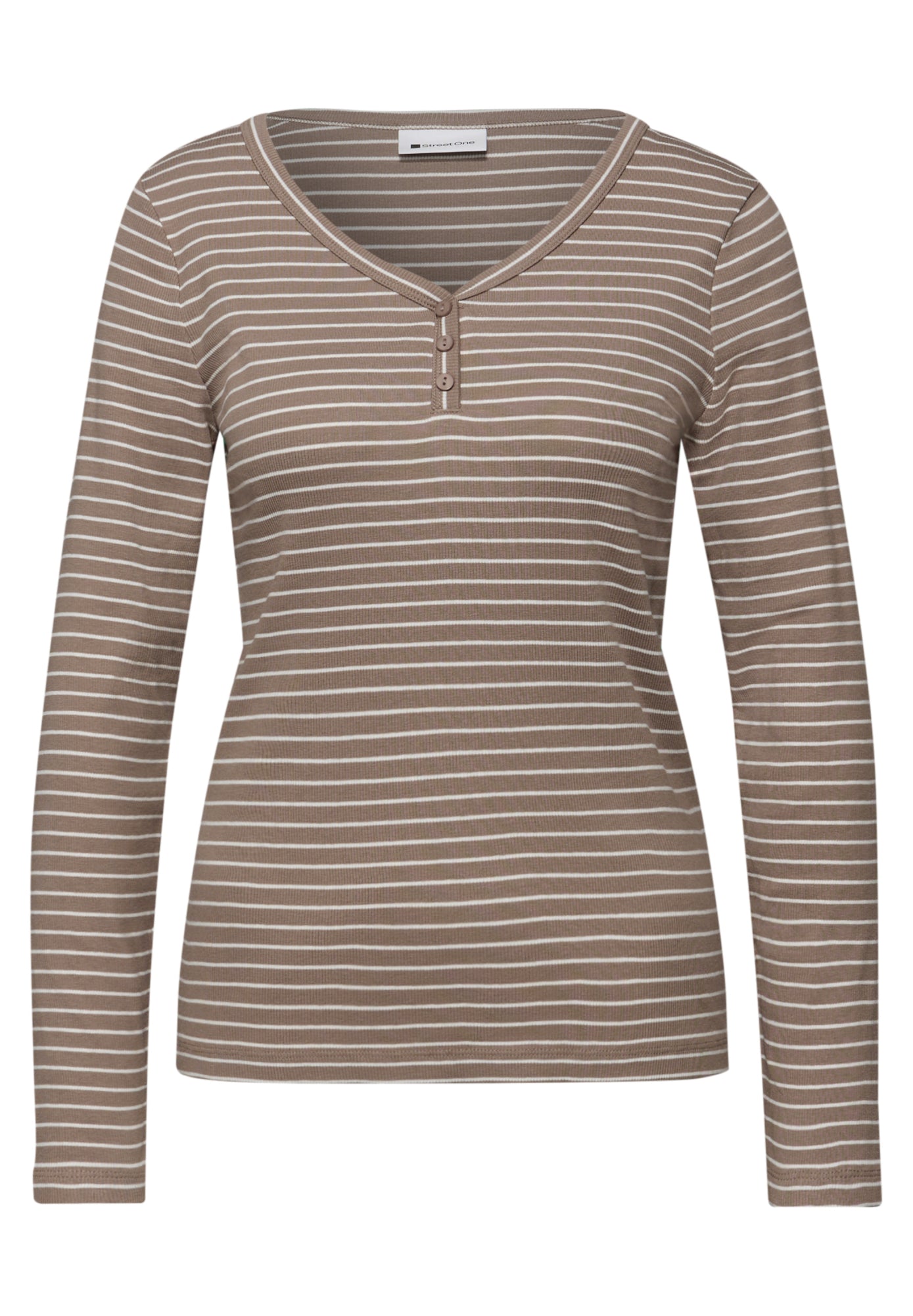 Street One Langarmshirts  braun
