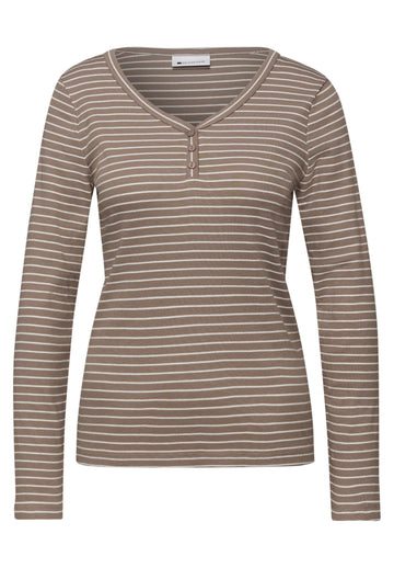 Gestreiftes Langarmshirt