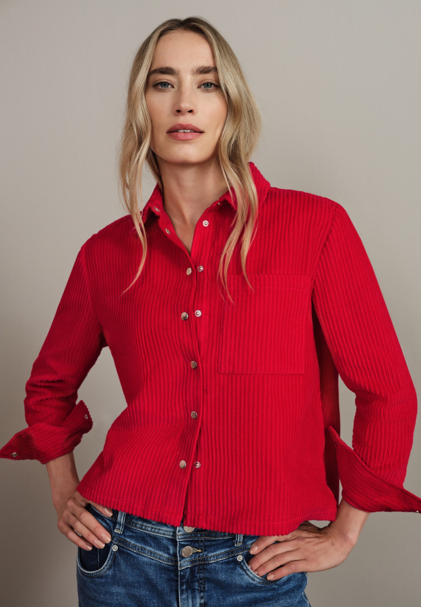 Street One Jeansjacken  rot