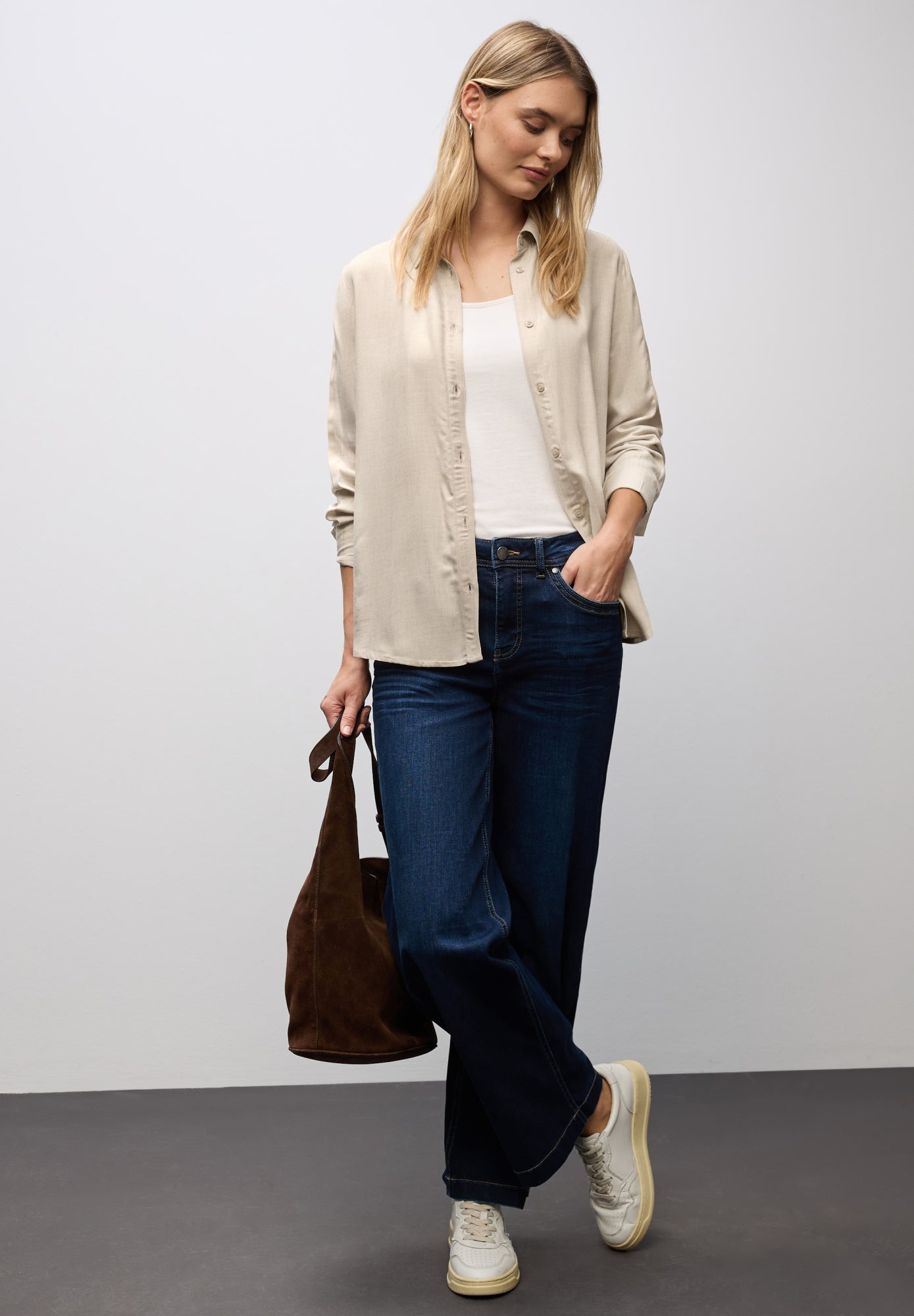 Street One Hemdblusen  beige