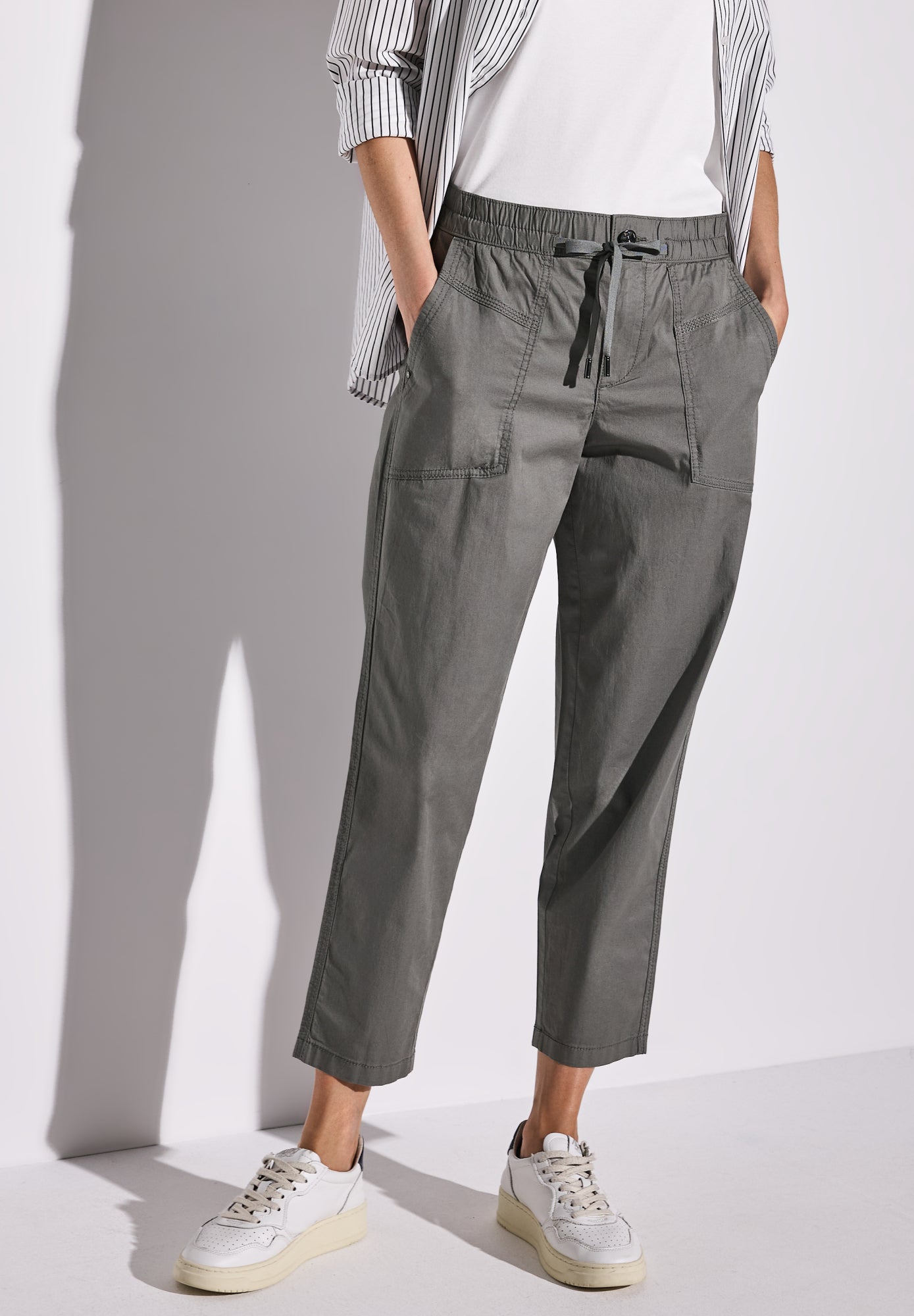 Street One Joggingpants  dunkelgrau