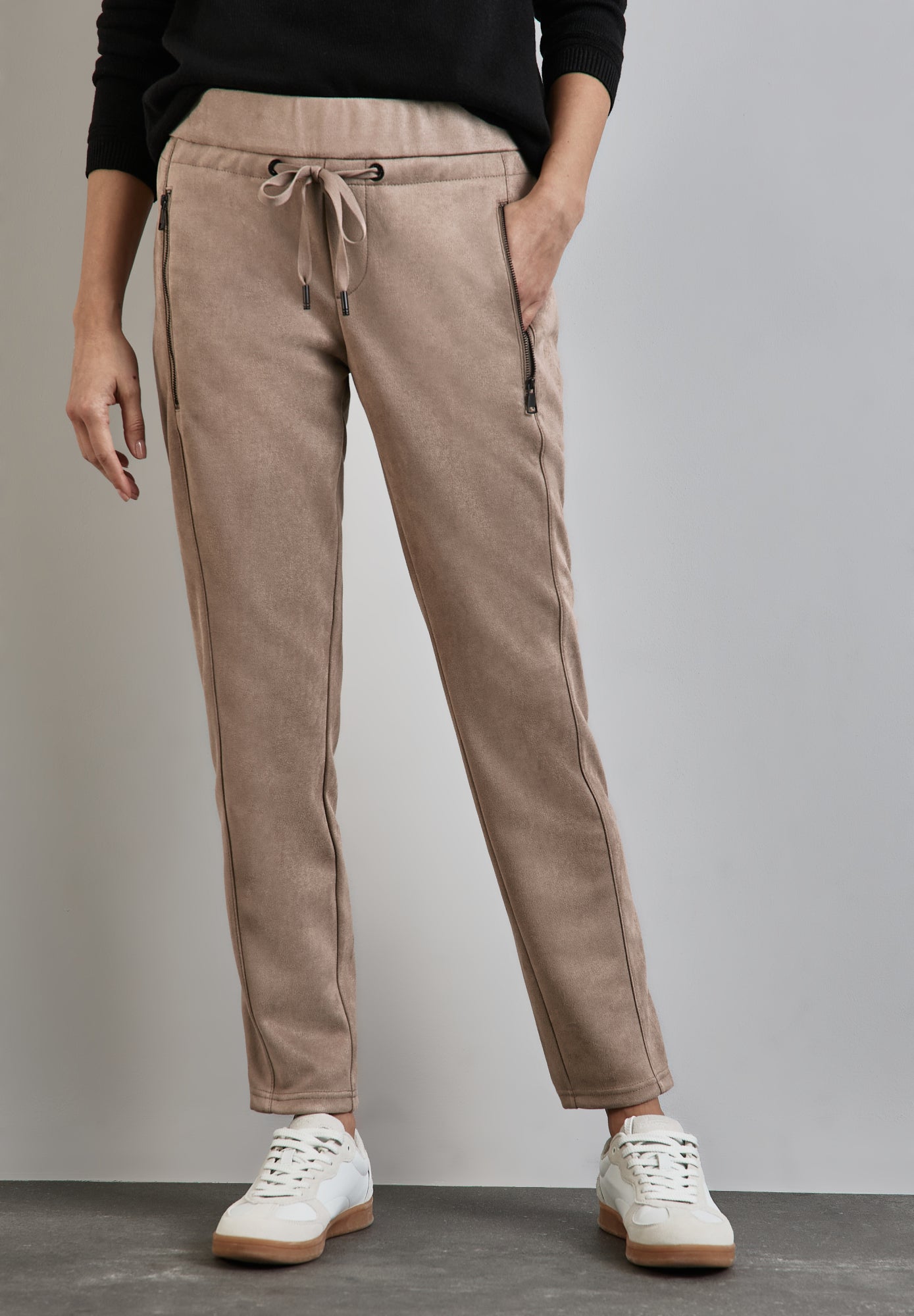 Street One Joggingpants  hellbraun