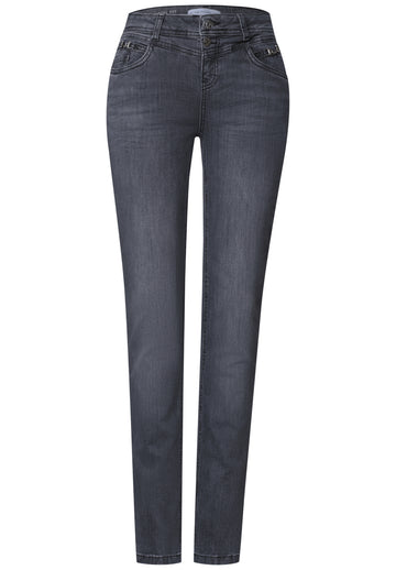 JANE Mid Waist Slim Leg Jeans