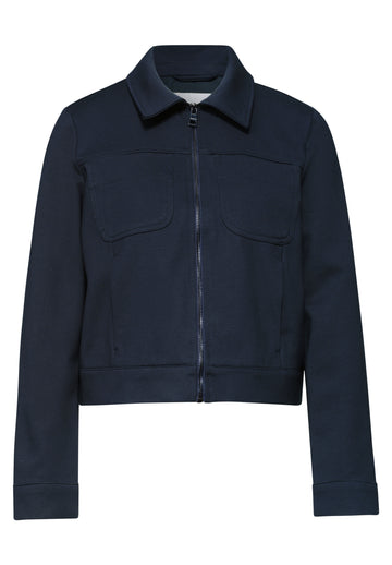 Jacke mit Zipper und Brusttaschen