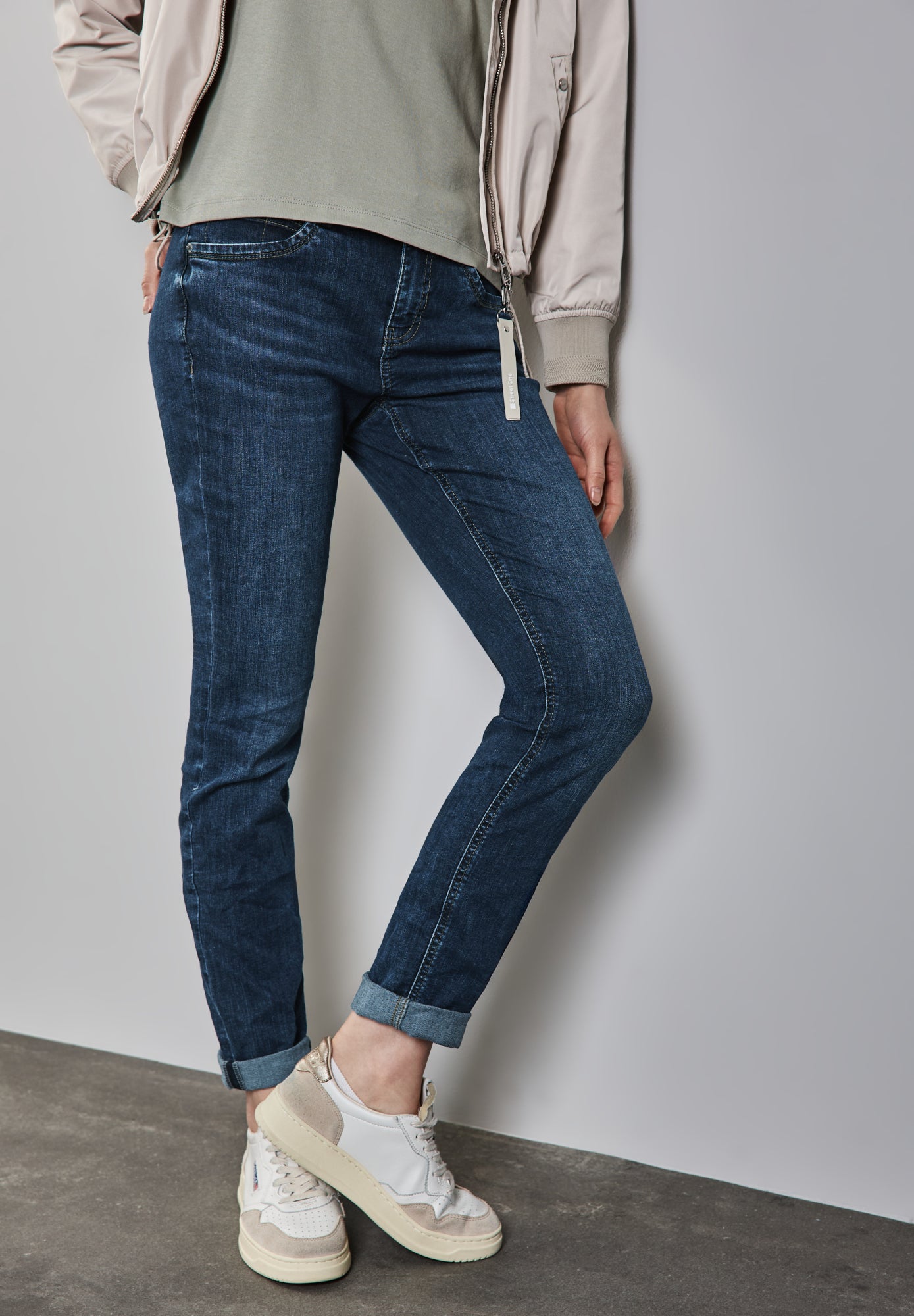 Street One Skinny, Slim  dunkelblau