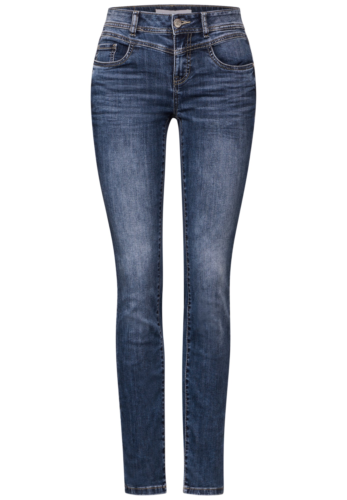 Street One Skinny, Slim  dunkelblau