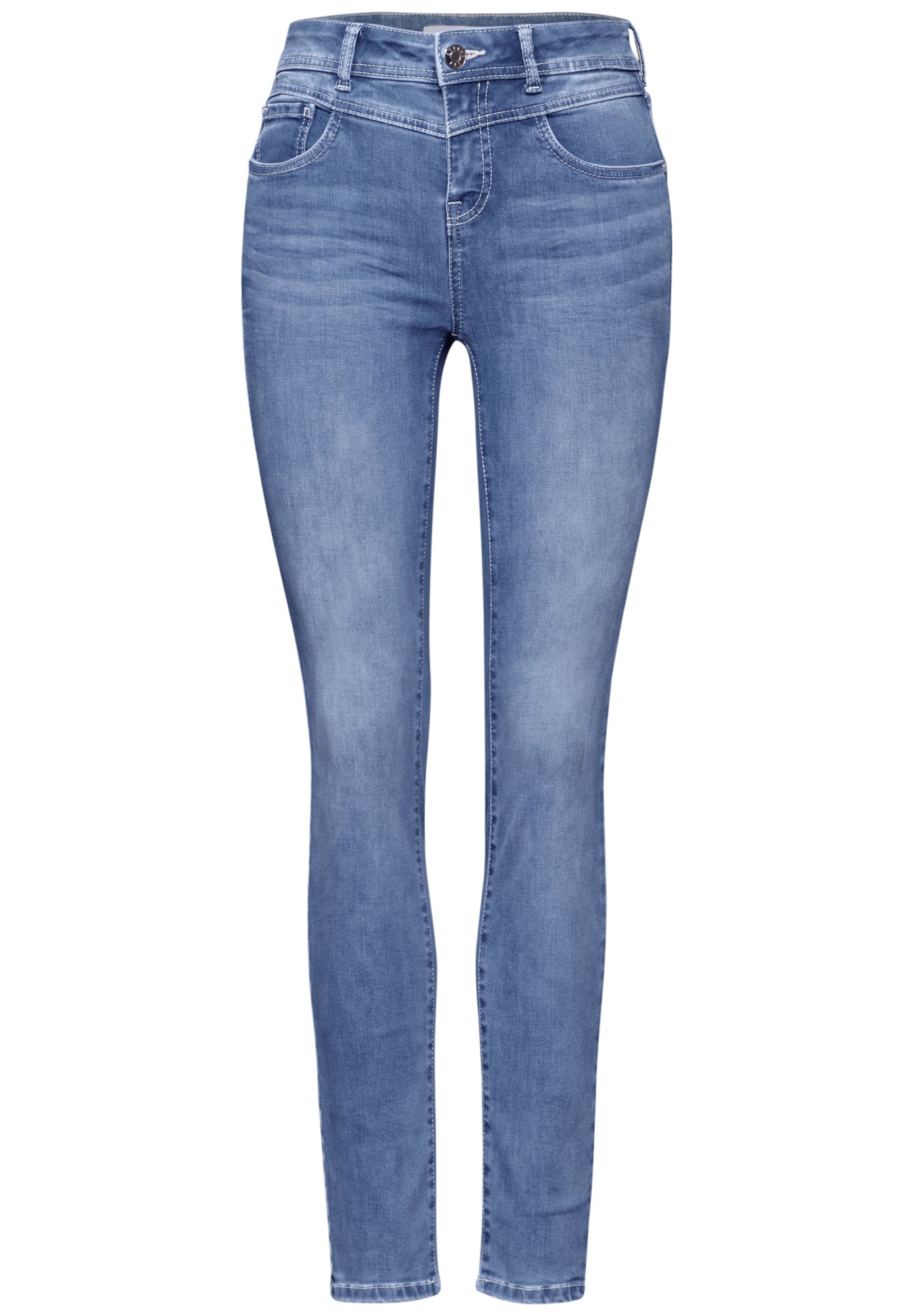 Street One Skinny, Slim  hellblau