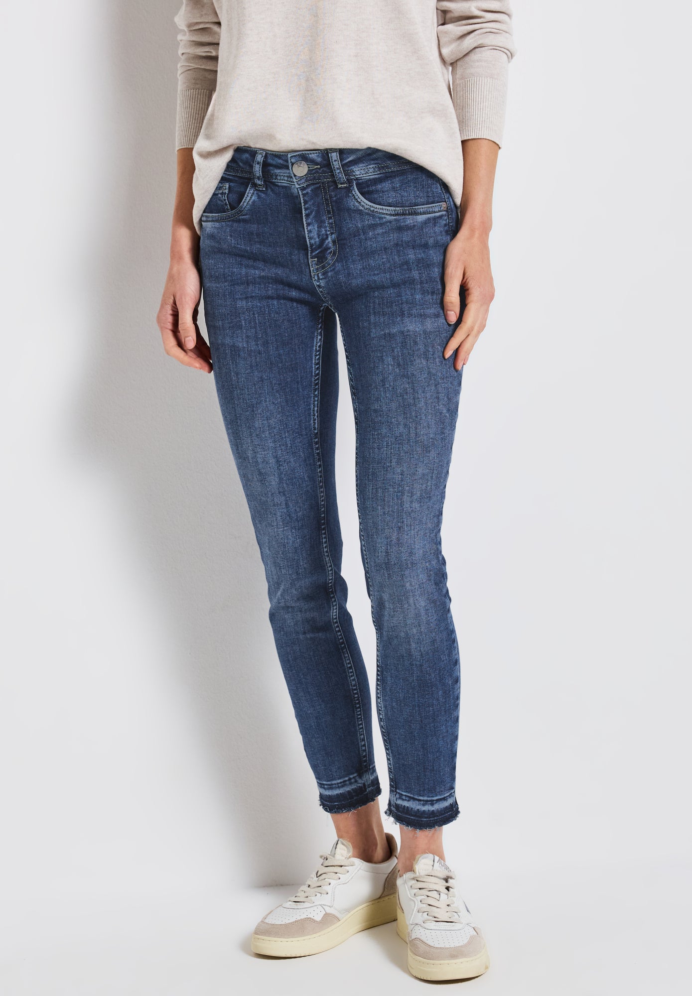Street One Skinny, Slim  dunkelblau