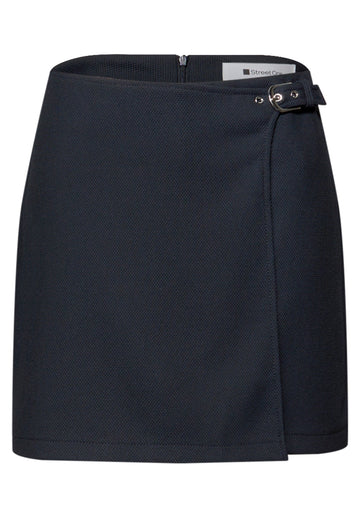 Knielanger Skort mit Schnalle