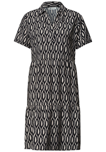 Knielanges Kleid mit Floralprint
