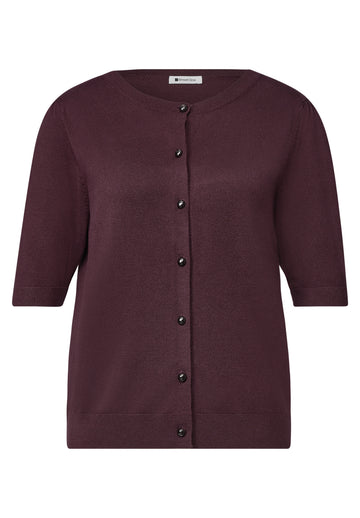 Kurzarm Cardigan mit  Knöpfen