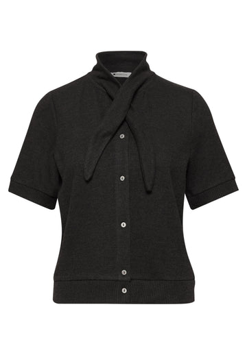 Kurzarm Jacke mit Schalkragen
