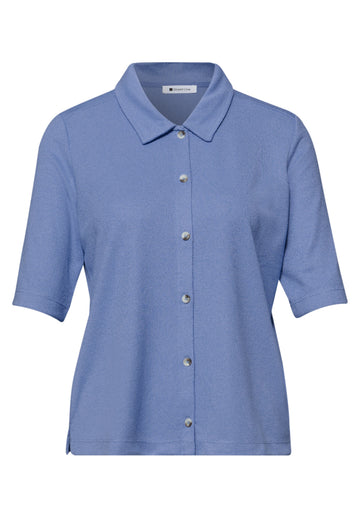 Kurzarm Shirt mit Knopfleiste