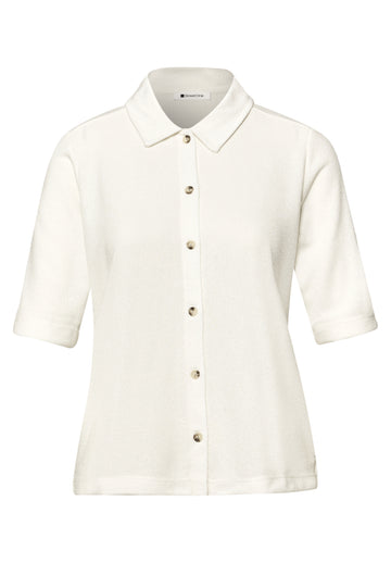 Kurzarm Shirt mit Knopfleiste