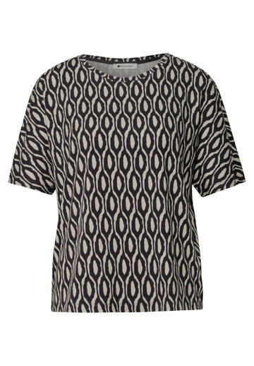 Kurzarm Shirt mit Rundhals und Print