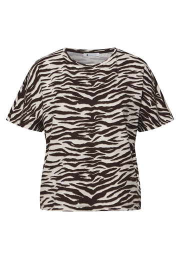 Kurzarm Shirt mit Rundhals und Print