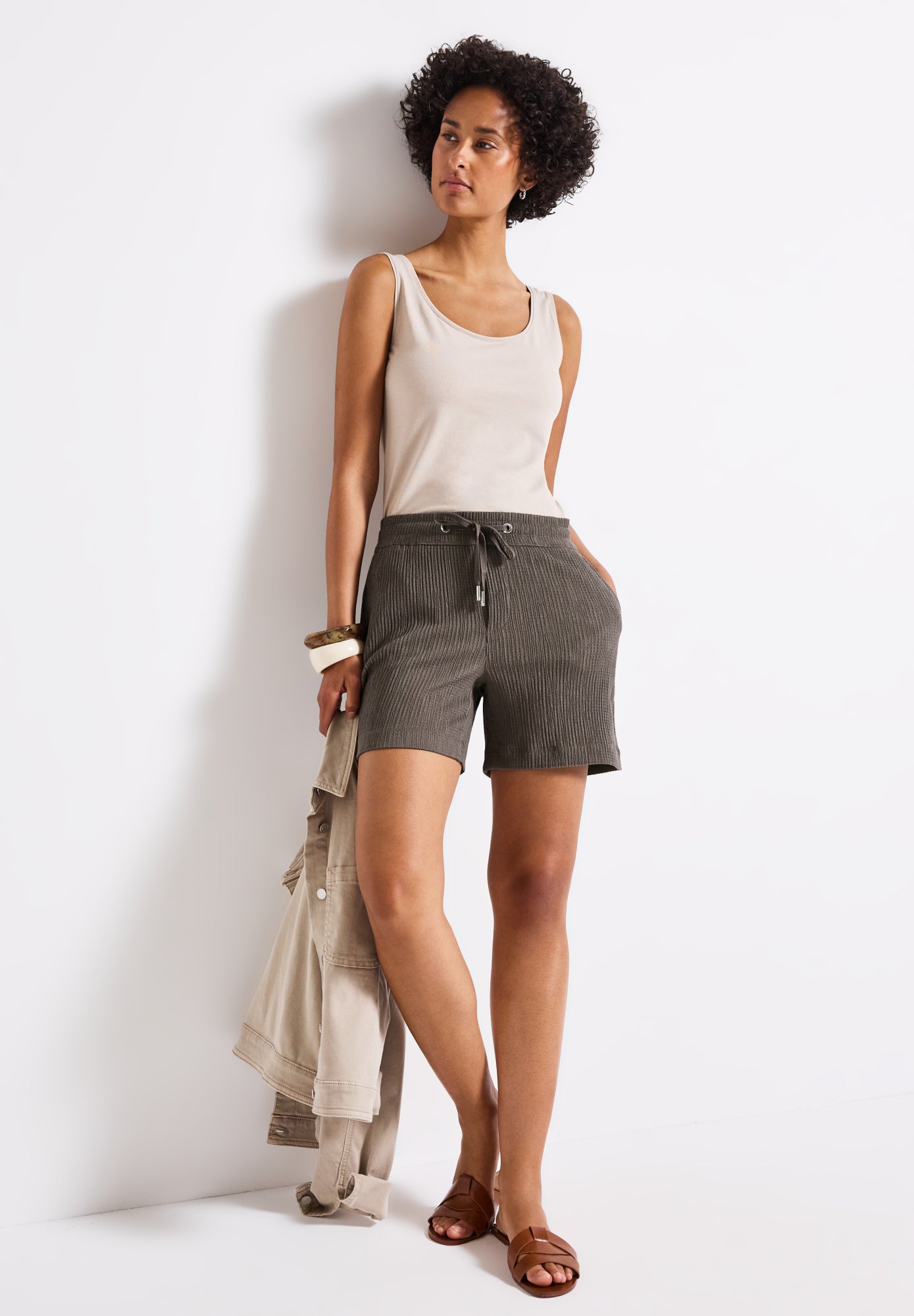 Street One Shorts  oliv