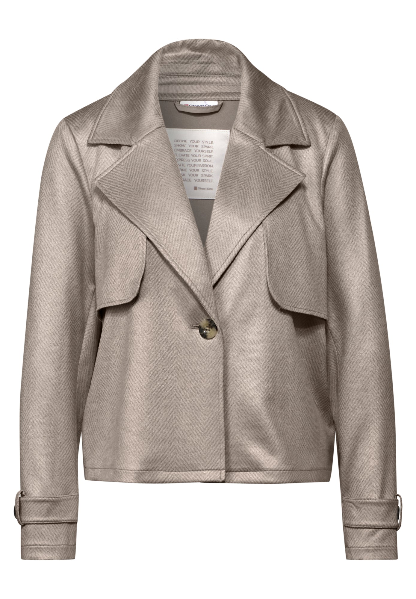 Street One Lederjacken  beige