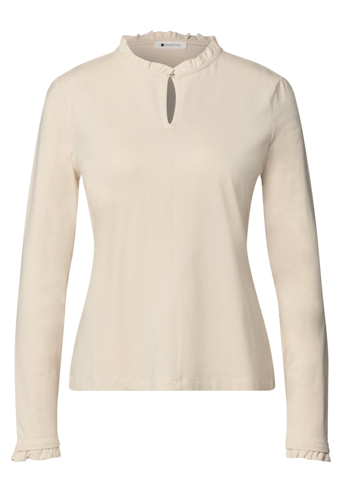 Street One Langarmshirts  beige