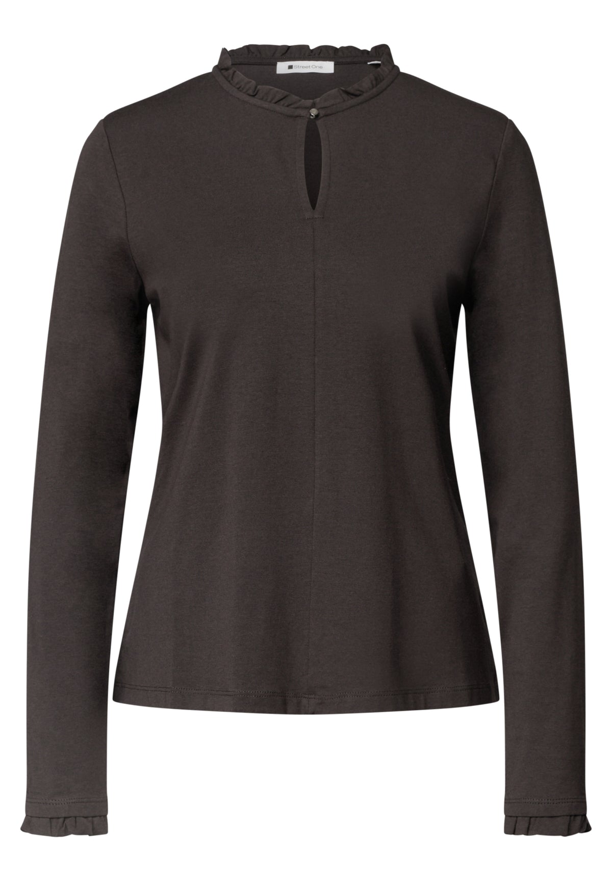 Street One Langarmshirts  braun