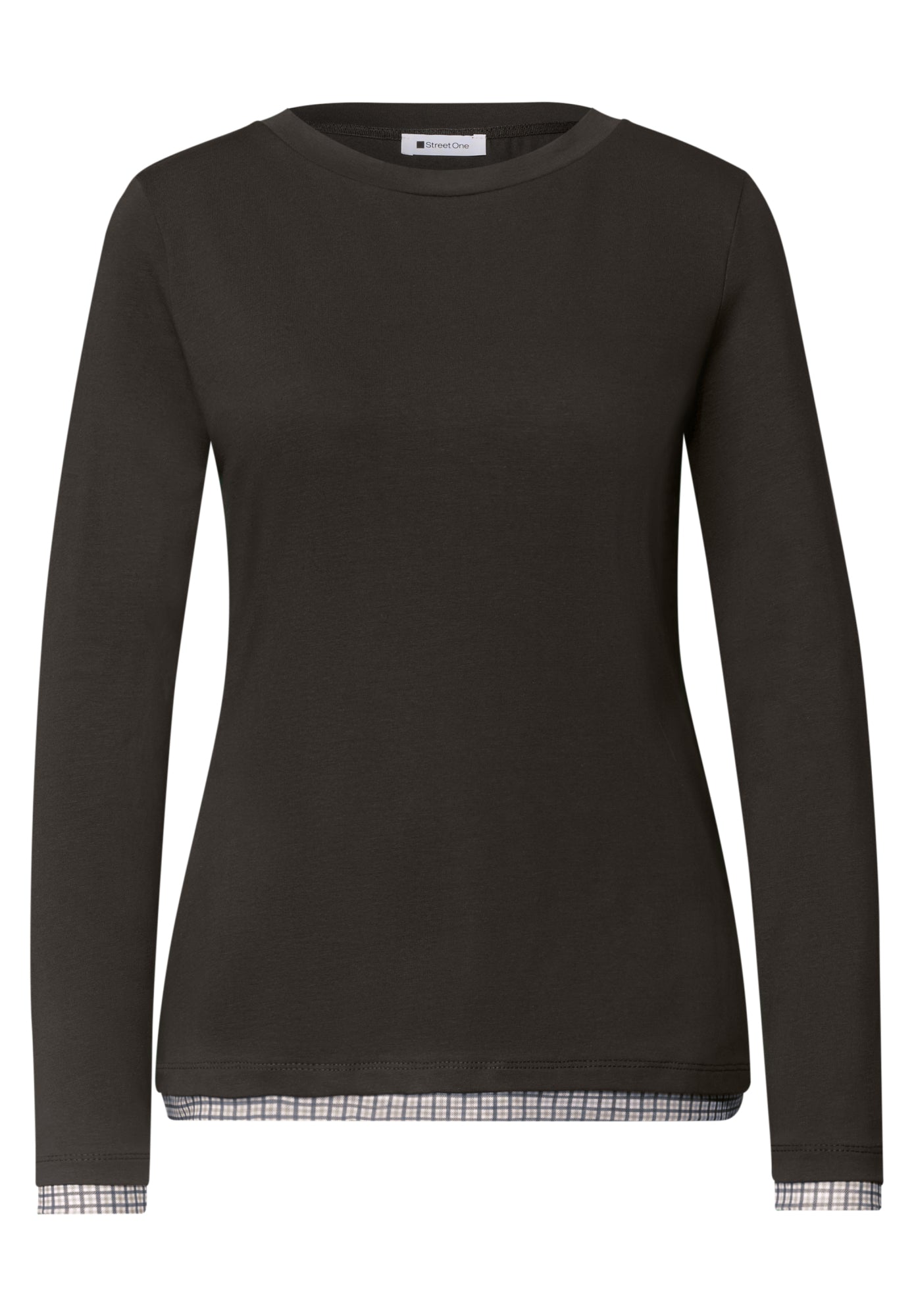 Street One Langarmshirts  braun