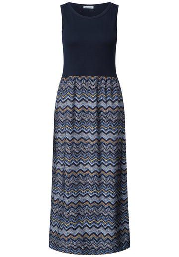 Midi-Kleid mit Strukturrock