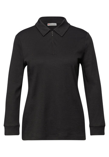 Poloshirt mit Zipper
