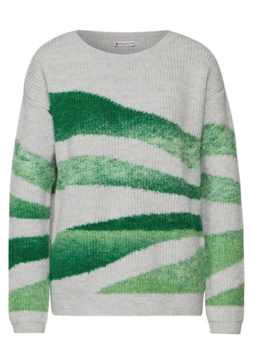 Pullover mit Intarsienmuster