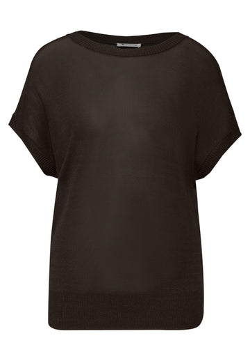 Pullover mit U-Boot-Ausschnitt