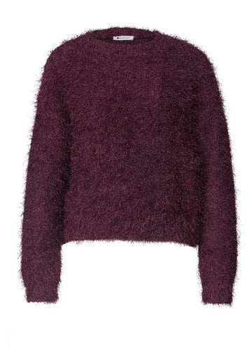 Pullover mit weicher Fransenstruktur