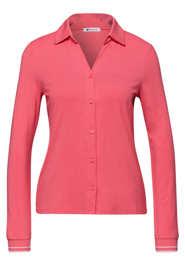 Shirt im Blusen-Look