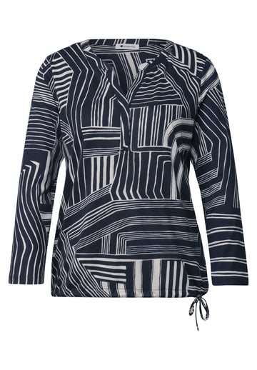 Shirt im Tunika-Optik mit Print
