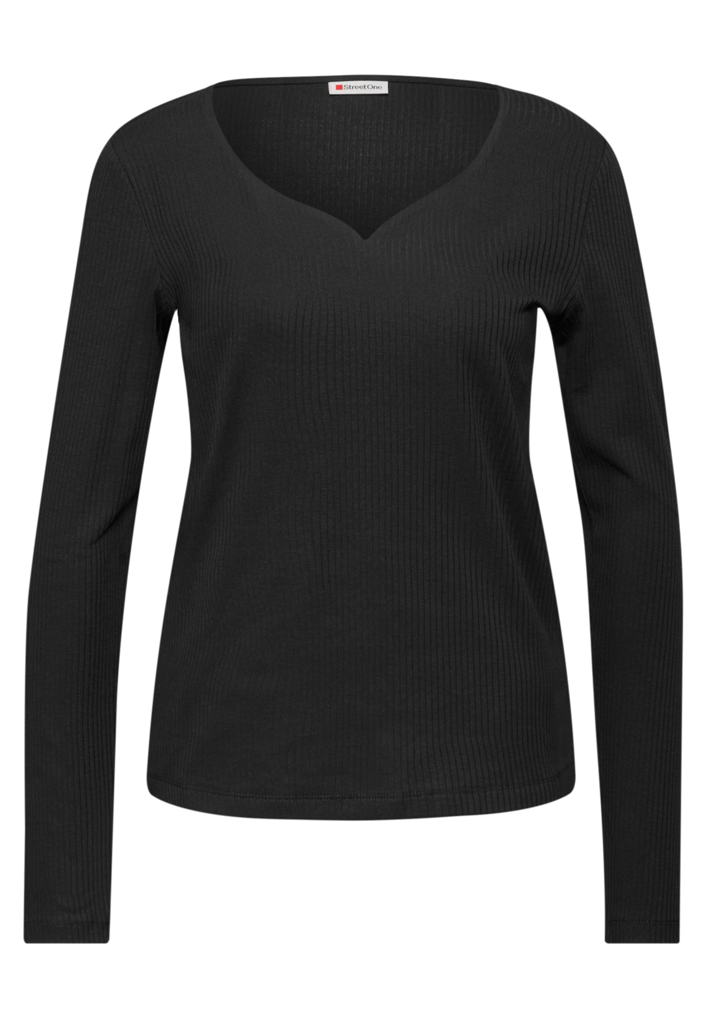 Street One Langarmshirts  schwarz