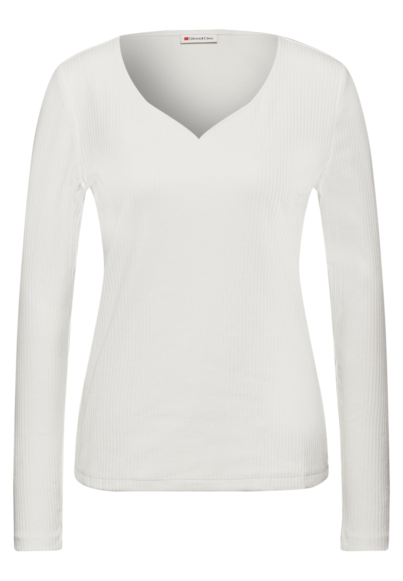 Street One Langarmshirts  weiß