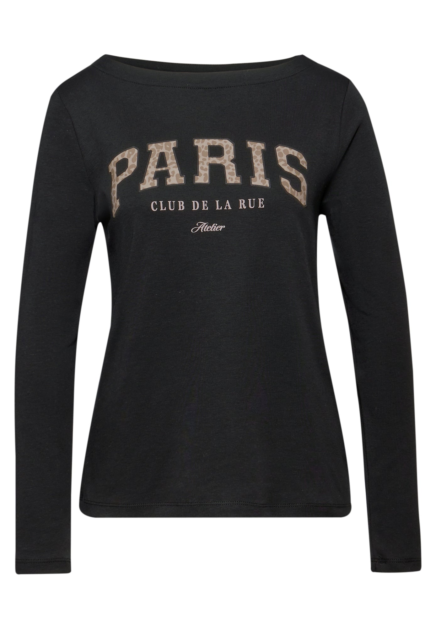 Street One Langarmshirts  schwarz