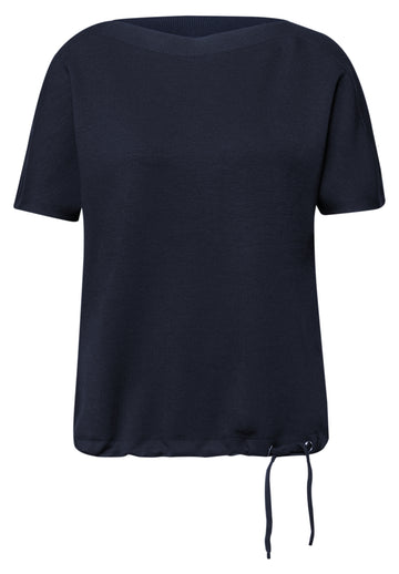 Shirt mit Rippdetail