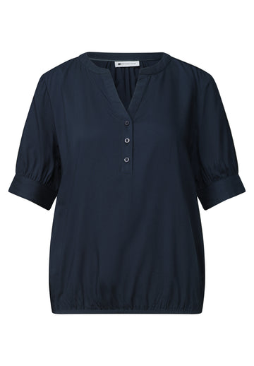 Sommerbluse mit Split Neck