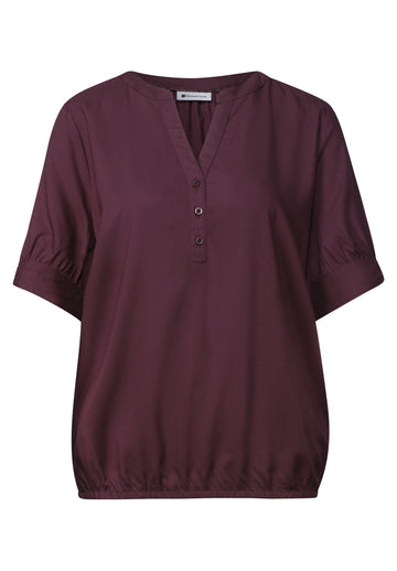 Sommerbluse mit Split Neck