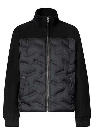 Steppjacke im Strukturmix