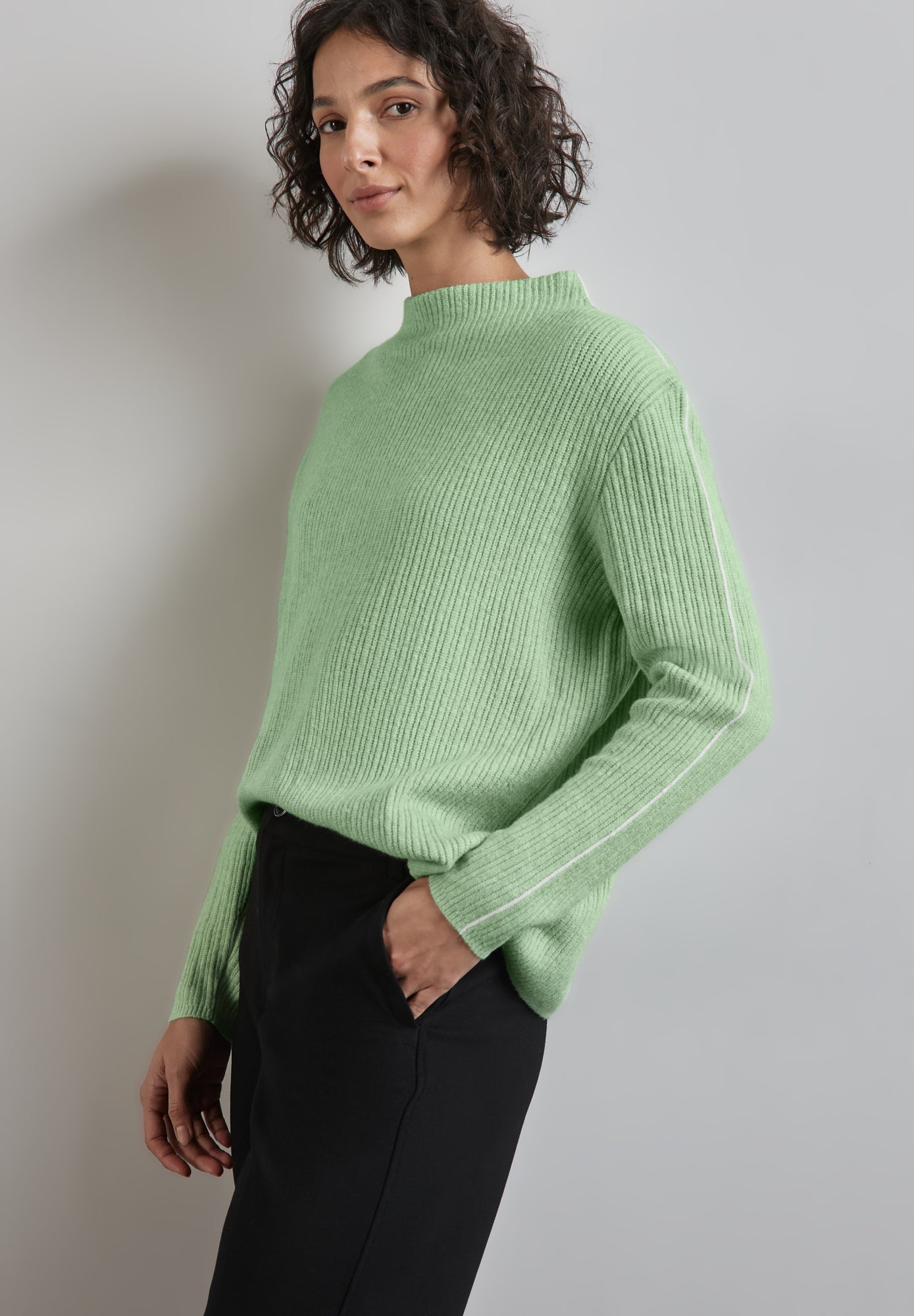 Street One Pullover  hellgrün