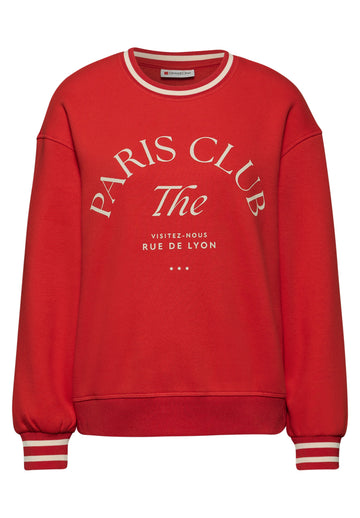 Sweatpullover mit College Details