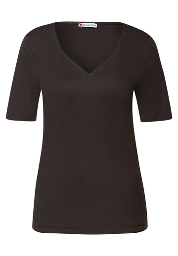 T-Shirt mit Herzausschnitt