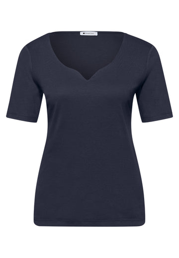 T-Shirt mit Herzausschnitt